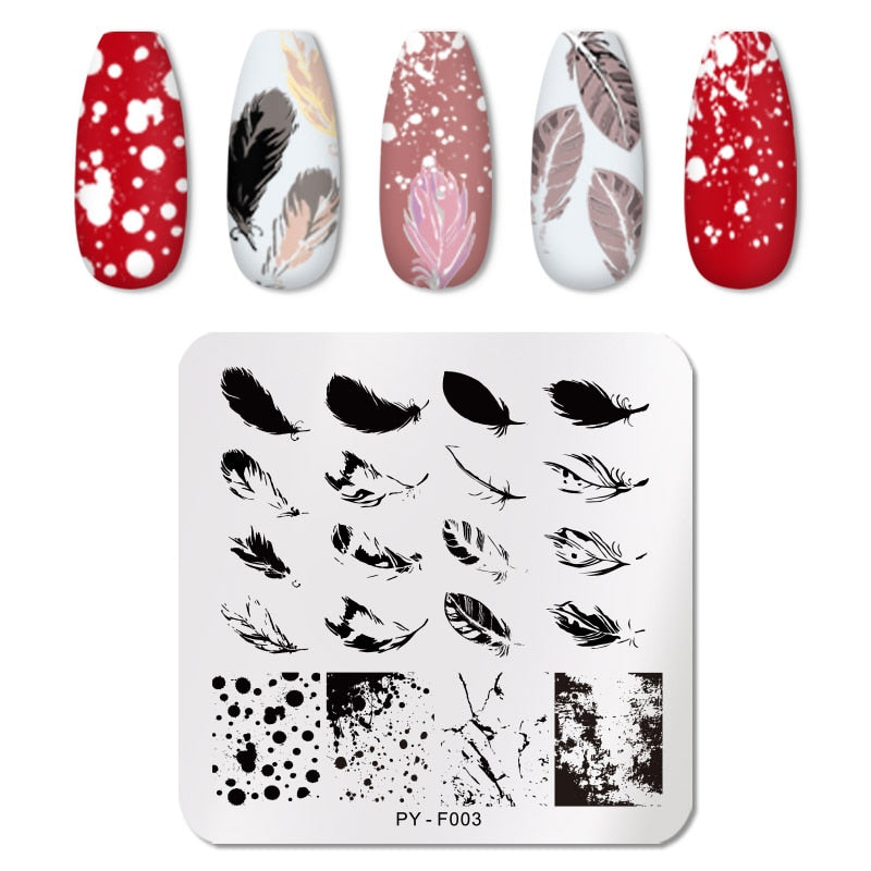 PICT YOU Nail Stamping Plates Line Pictures Nail Art Plate Stainless Steel Design Stamp Template for Printing Stencil Tools