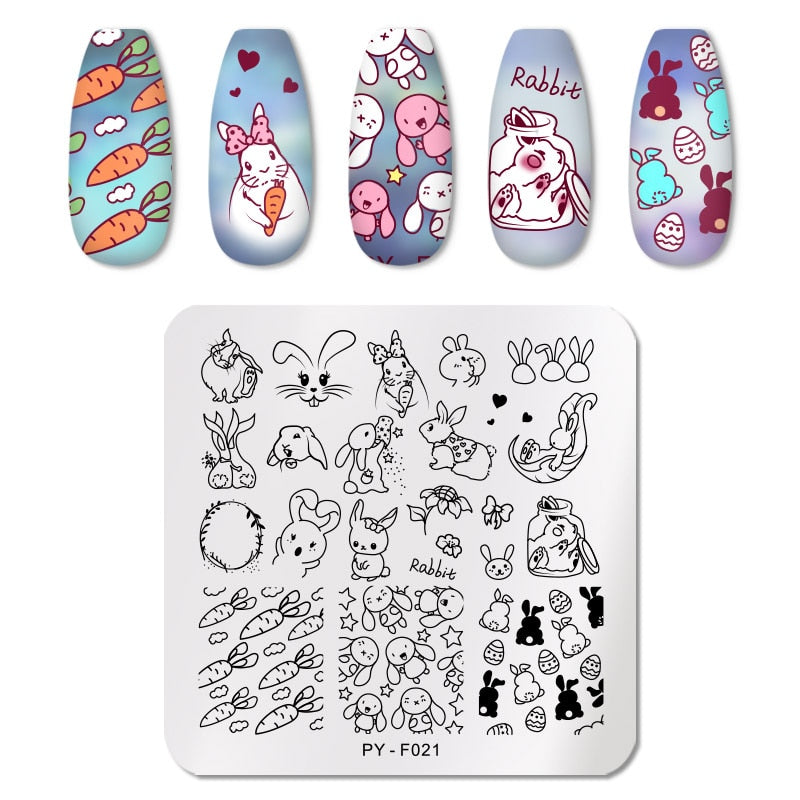 PICT YOU Nail Stamping Plates Line Pictures Nail Art Plate Stainless Steel Design Stamp Template for Printing Stencil Tools