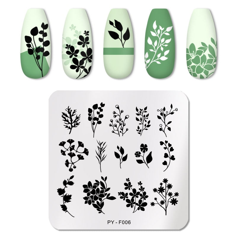 PICT YOU Nail Stamping Plates Line Pictures Nail Art Plate Stainless Steel Design Stamp Template for Printing Stencil Tools