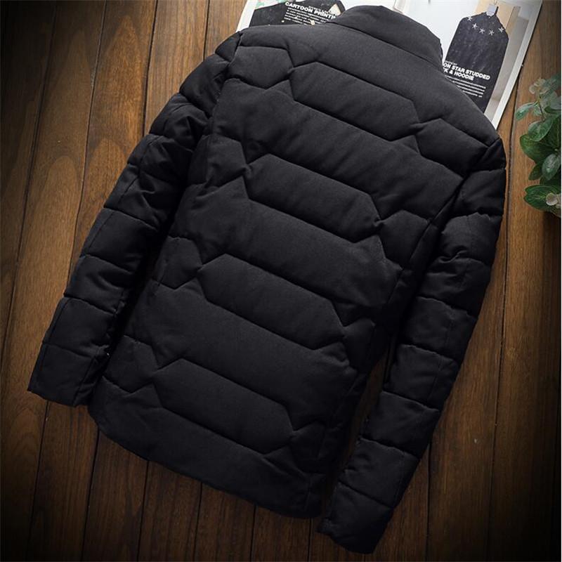 ZITY Winter Warm Men Jacket Thickened Cotton Padded Clothes Slim Baseball Coats Fashion Casual Autumn Outerwear Size Down Warm