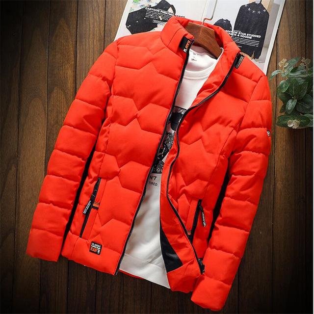 ZITY Winter Warm Men Jacket Thickened Cotton Padded Clothes Slim Baseball Coats Fashion Casual Autumn Outerwear Size Down Warm