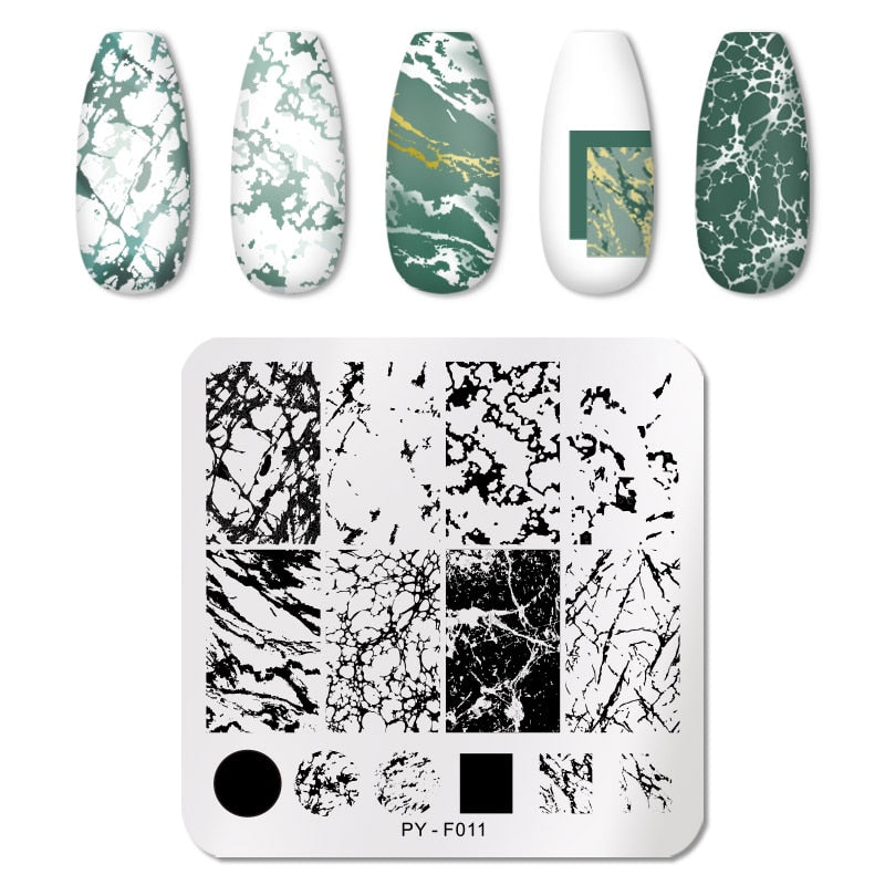 PICT YOU Nail Stamping Plates Line Pictures Nail Art Plate Stainless Steel Design Stamp Template for Printing Stencil Tools