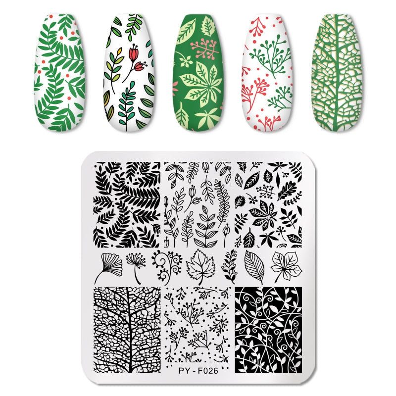 PICT YOU Nail Stamping Plates Line Pictures Nail Art Plate Stainless Steel Design Stamp Template for Printing Stencil Tools