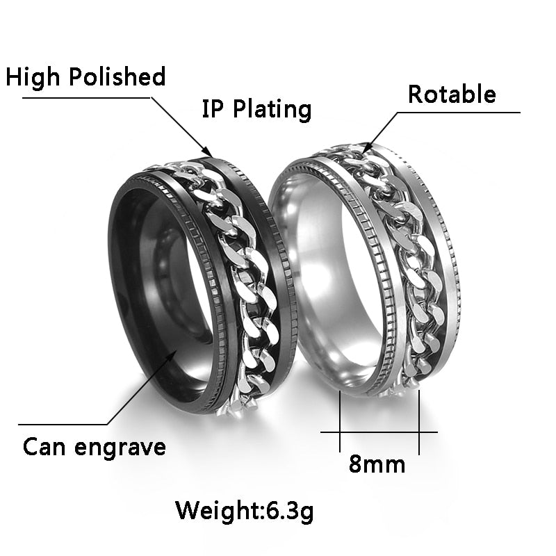 Stainless Steel Rotatable Chain Ring