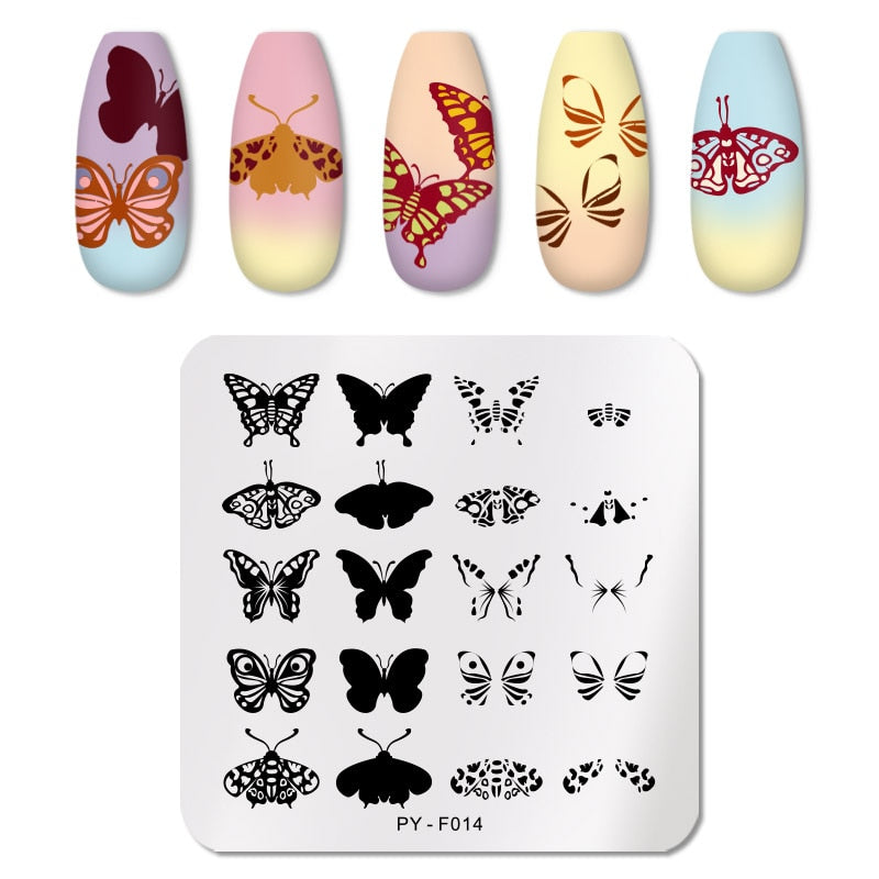 PICT YOU Nail Stamping Plates Line Pictures Nail Art Plate Stainless Steel Design Stamp Template for Printing Stencil Tools