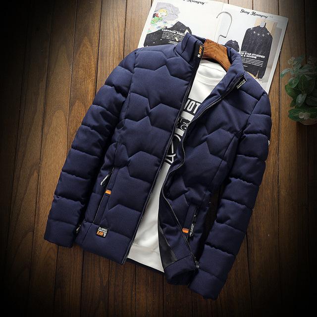 ZITY Winter Warm Men Jacket Thickened Cotton Padded Clothes Slim Baseball Coats Fashion Casual Autumn Outerwear Size Down Warm