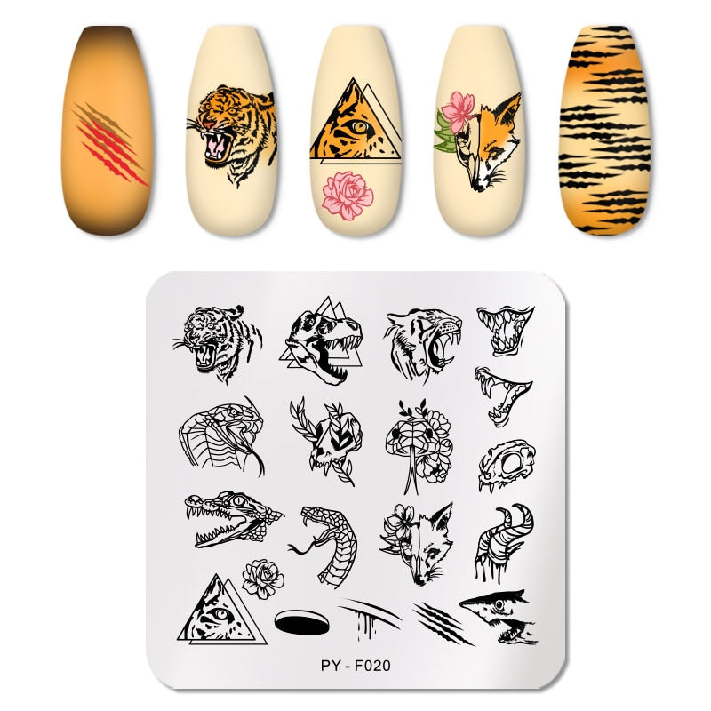 PICT YOU Nail Stamping Plates Line Pictures Nail Art Plate Stainless Steel Design Stamp Template for Printing Stencil Tools