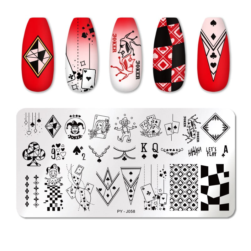 PICT YOU Nail Stamping Plates Line Pictures Nail Art Plate Stainless Steel Design Stamp Template for Printing Stencil Tools